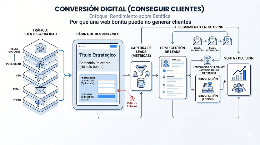 Revisión de landing page antes de invertir más en publicidad digital