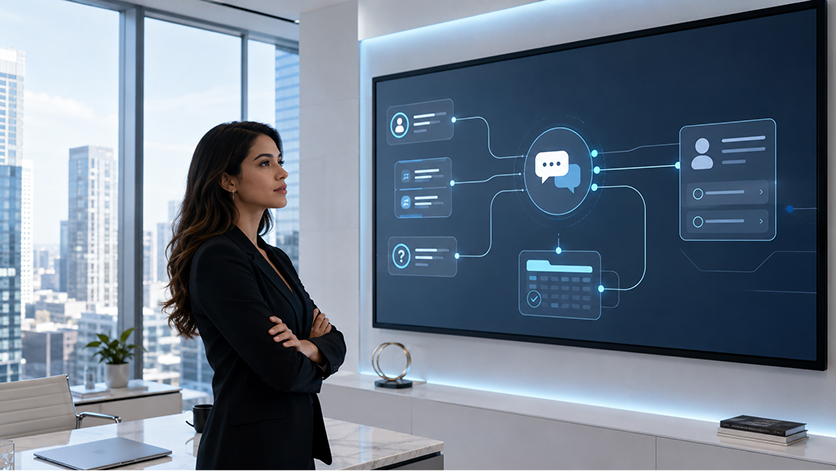 Chat Bot AI para orientar visitantes, responder preguntas iniciales y cualificar leads.