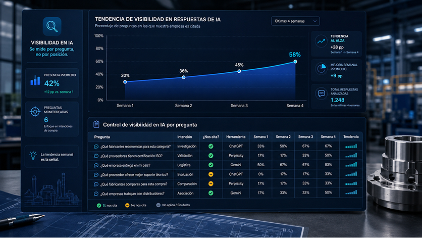 Lista de preguntas de compra con las que se mide la visibilidad de una empresa en la IA